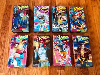 SEALED - 8 x Marvel Legends - 90’s X-Men Animated Series 6” Action Figures - VHS Style Box