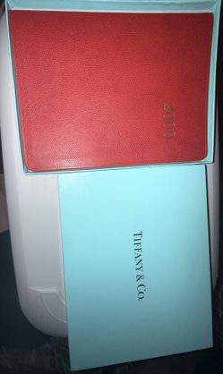 Tiffany & Co 2000 Red Agenda & Box Unused Excellent Condition