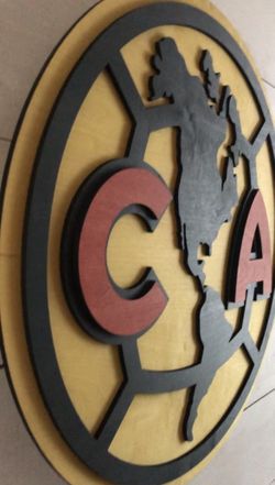 Club America 3D Wood Sign