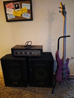 Dean bass and amp
