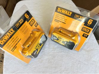 2  DEWALT ~ DCB206 ~ 20V 6Ah      Power  Tool  Battery
