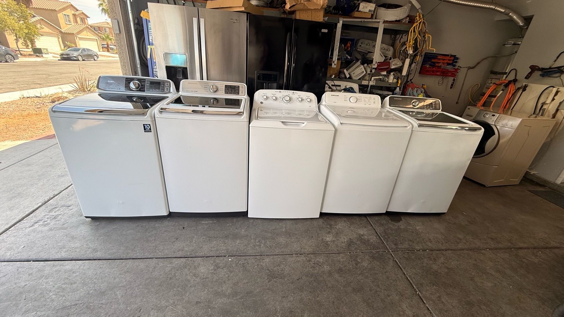 Several washing machines