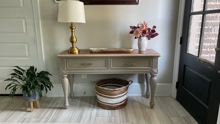 Painted Console Table with Two Drawers