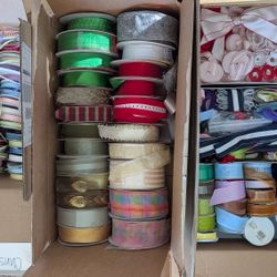 LOTS of Ribbon for Crafts Gifts Christmas and more