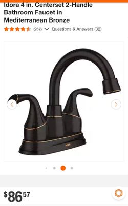 MOEN Idora 4 in. Centerset 2-Handle Bathroom Faucet - NEW