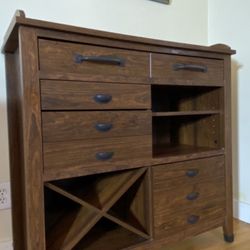 Bar With Drawer Shelf Wine Storage Hood Cabinet Book Shelf