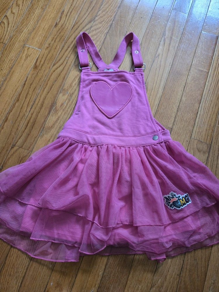 Girls Size 7 Tutu Overall Skirt