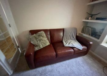 Real American leather sofa