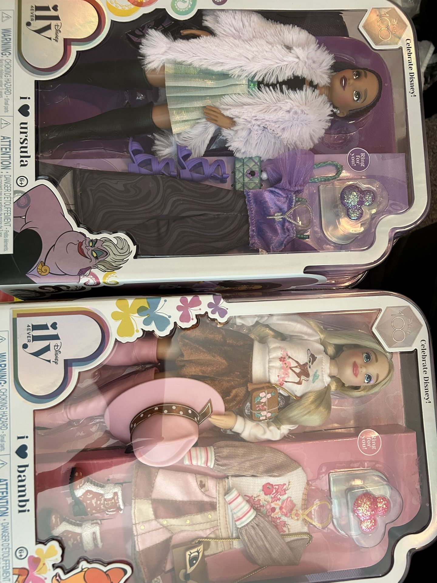 Two Sets Of Disney Characters