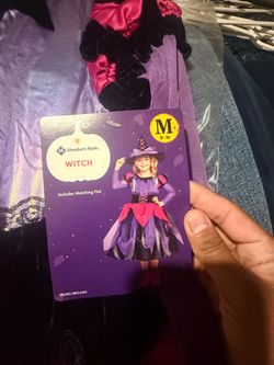 Member's Mark Girls Witch Halloween Costume Size M 8-10
