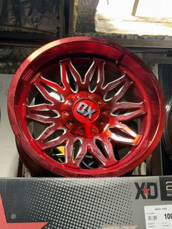 20x10 Candy Red XD truck Rims 