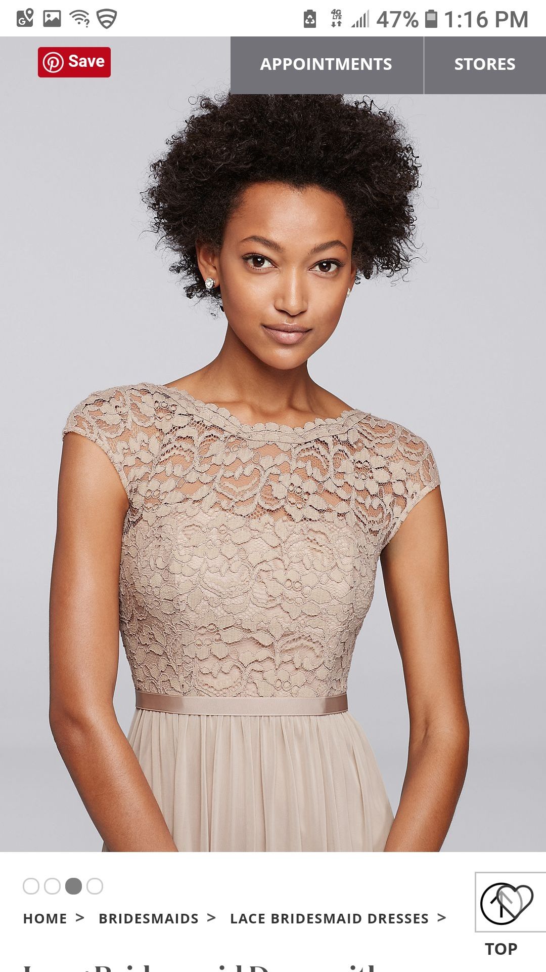 David Bridal Bridesmaids  Dress Black