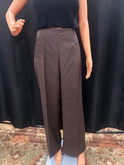Women did 14 chocolate brown pant .