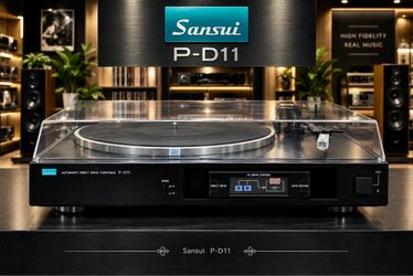 Sansui P-D11 Turntable - Serviced w/New Audio-Technica AT81CP Cartridge