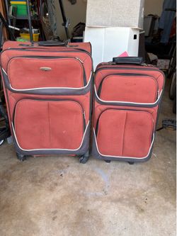 Suit case and matching carry-on.