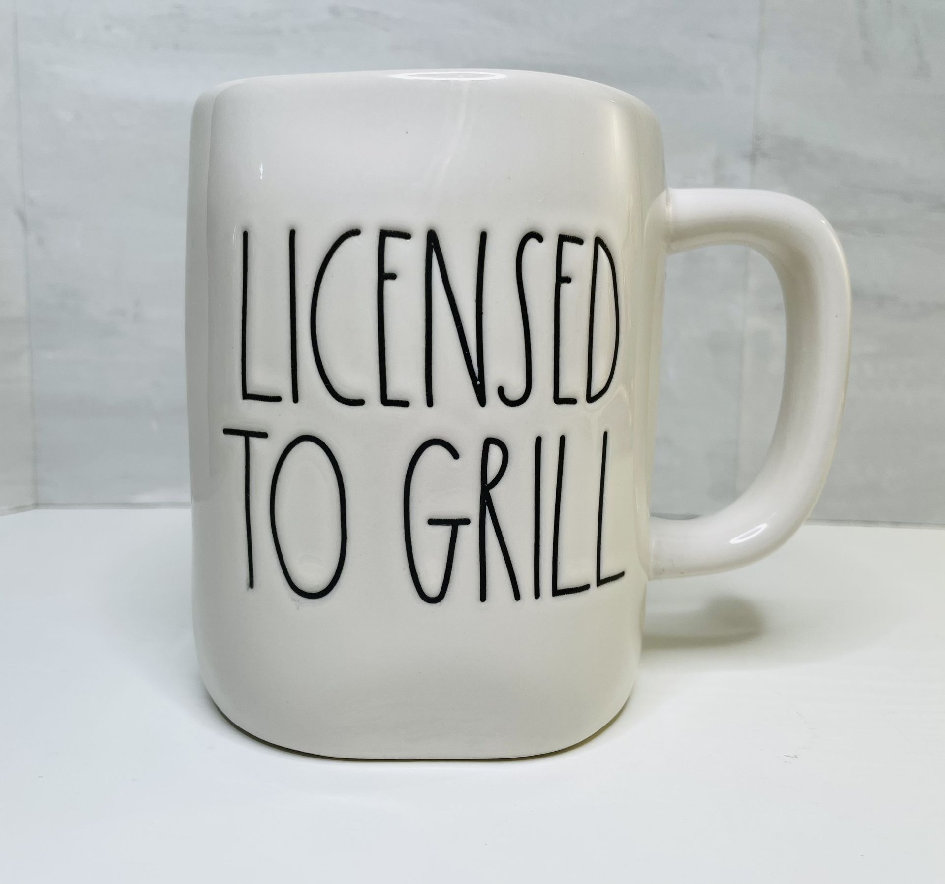 RAE DUNN “LICENSED TO GRILL" Double Sided Mug By Magenta