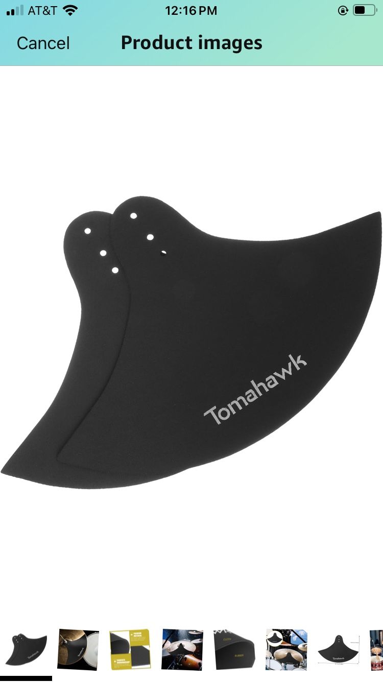 Drum Cymbal Mute Pad Drum Mute Pad Drum Accessory 2 Pack for Quiet Drumming