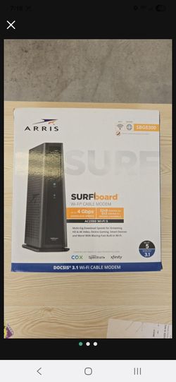 ARRIS SURFboard SBG8300 DOCSIS 3.1 WiFi Cable Modem Router - Blazing Fast!