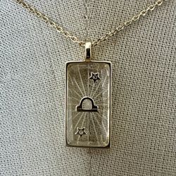 14k Gold Plated   Leo  Zodiac Sign  pendant Necklace