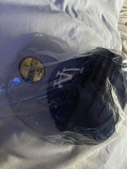 Blue and grey LA Dodgers hat 