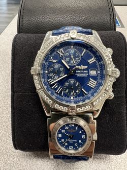 Breitling Chronometer Crosswind With Diamonds (Factory) And Sub Dial