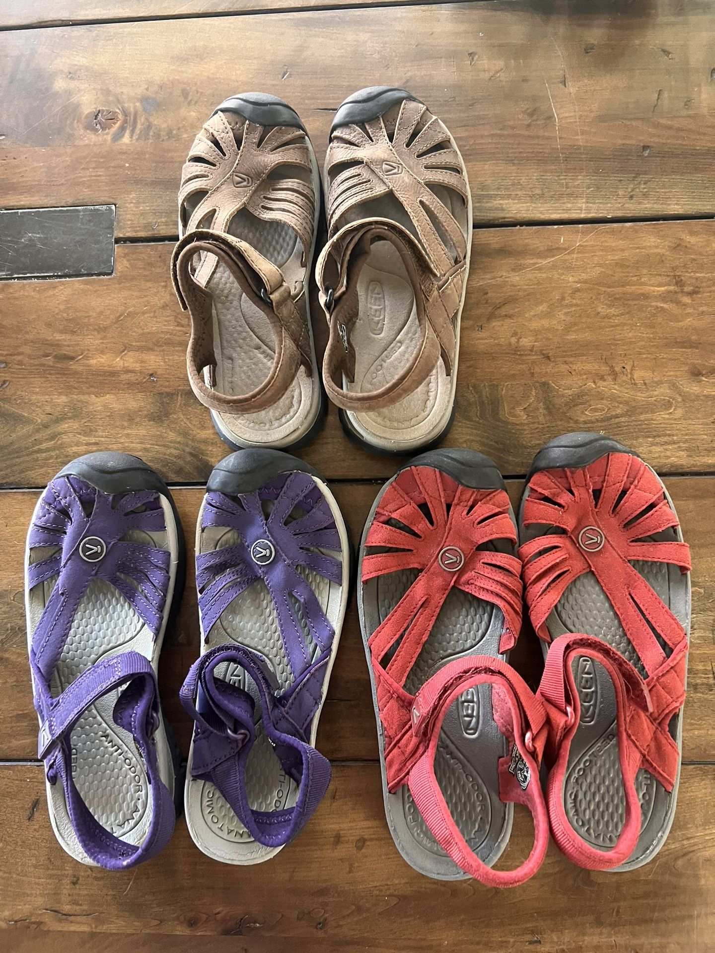 New Keen Sandals Size 5-5 1/2 $90 For All 3 Pair