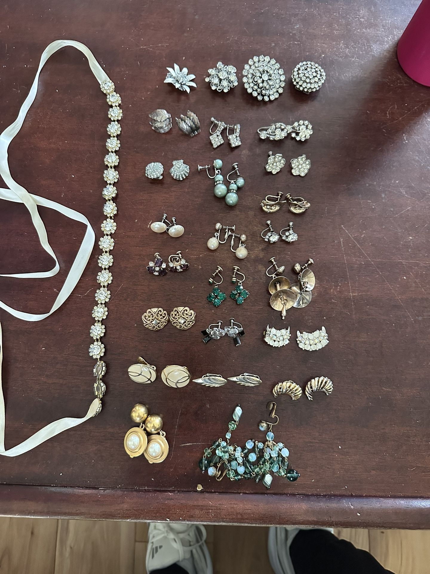 Clip On Earrings And Brooches