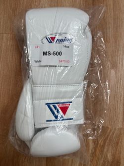 Winning MS-500 14oz White Lace-Up Boxing Gloves – Brand New – Authentic – 7 Month Wait