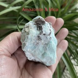 Amazonite & Mica Stone from Brazil 133g