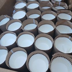 New BAKE CUP FLUTED GP WHITE 950447
2X1.25X4.5. 15,000/CASE