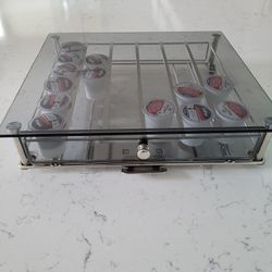 Glass K-Cup Storage Drawer