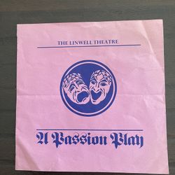 Jethro Tull Booklet From The Concert “A Passion Play”  Released In 1973. Rare Insert That Opens Up. Must Have For Tull Fans! Some Light Wrinkles. 