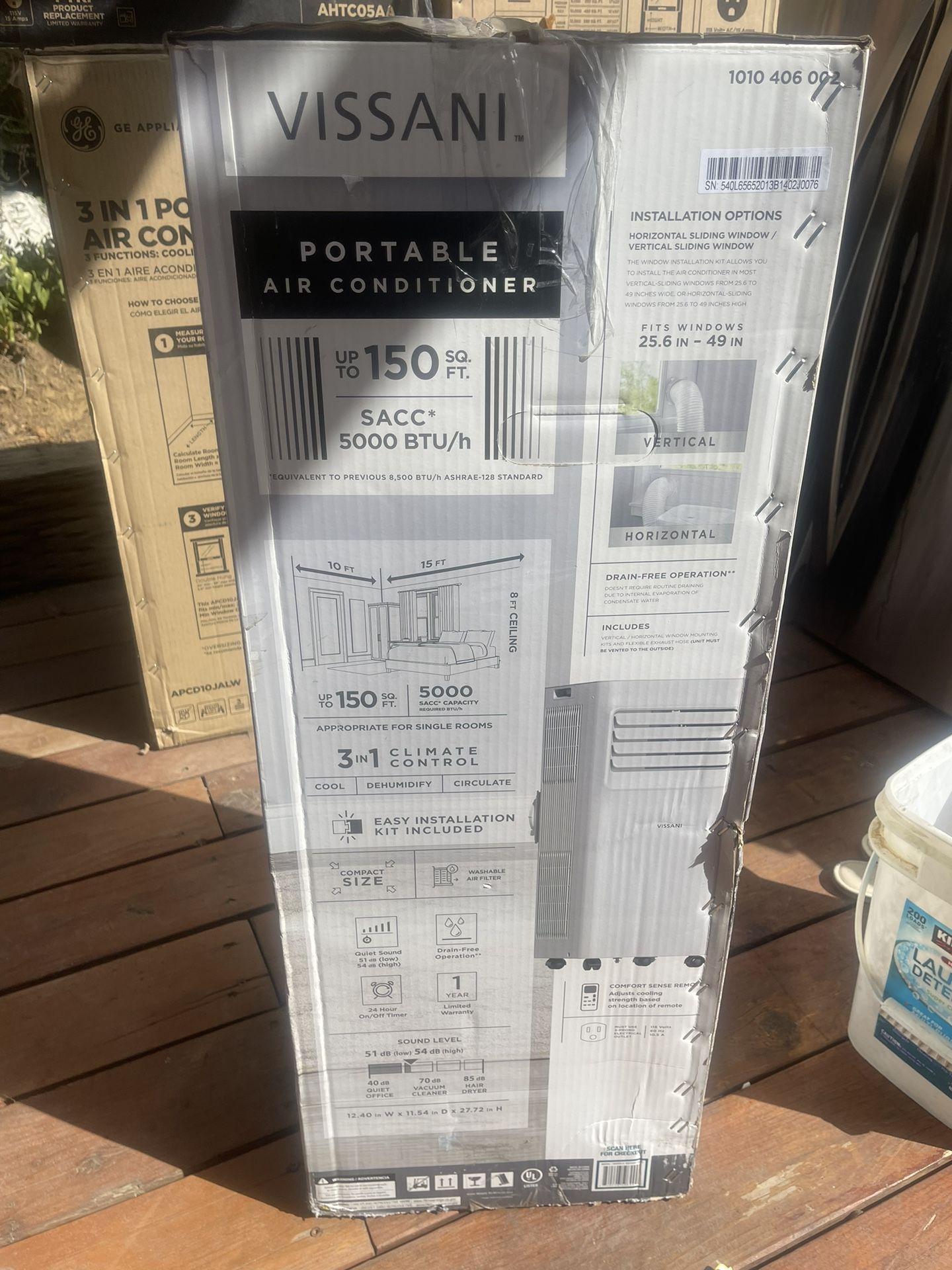 5000 Btu Vissani Portable Air Conditioner, And Dehumidifier