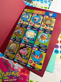1999 Burger King Pokémon PokéTrivia Uncut Sheet #7