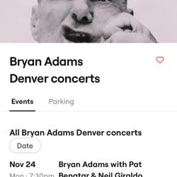 Great Deal On Great Seats For Bryan Adams And Pat Benatar!