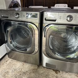 Set Washer And Dryer Lg Mega Capacity 