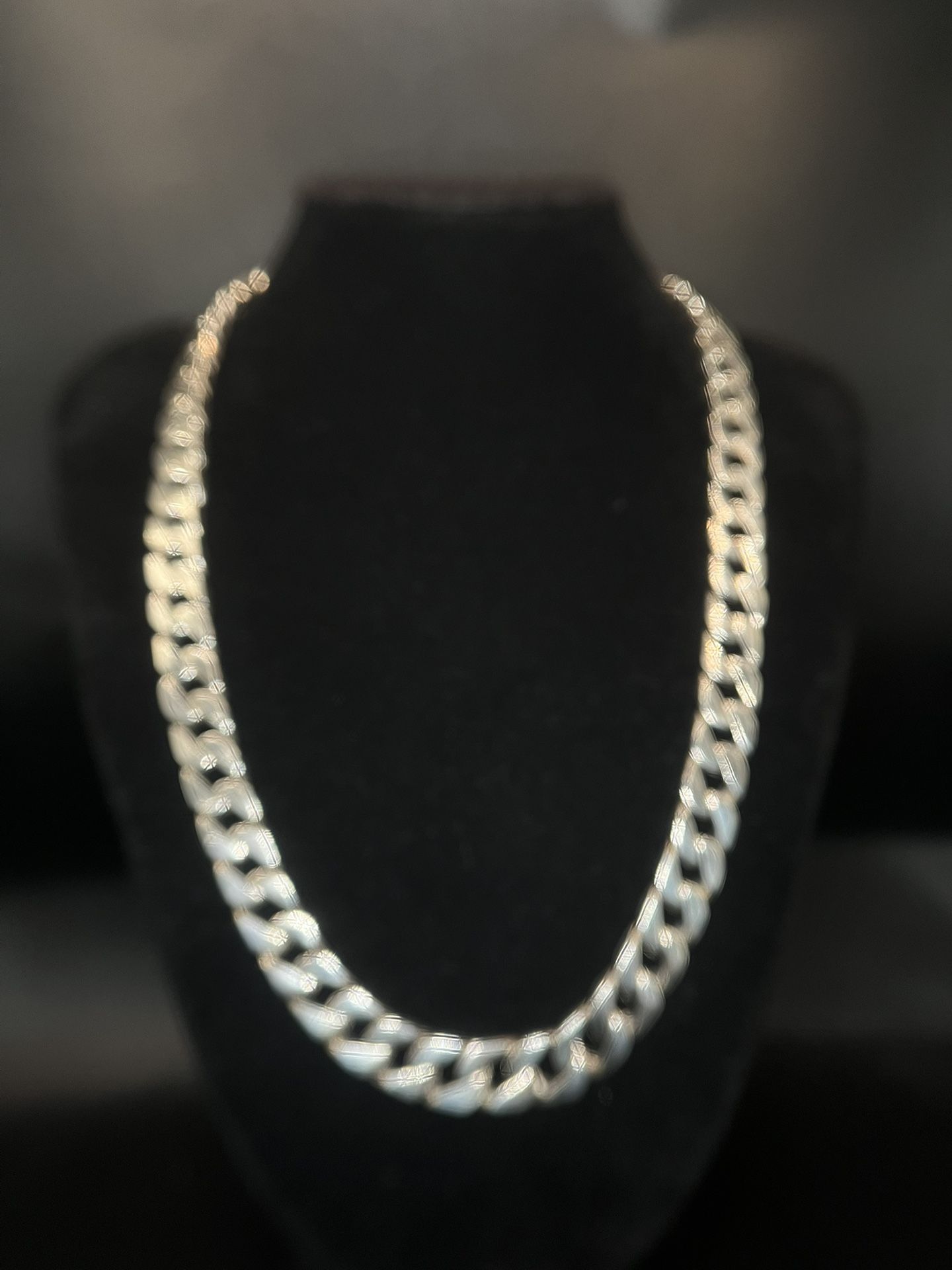 Thick 925 Silver 12mm 24” Miami Cuban Chain