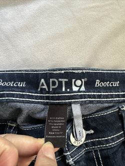 APT 9 Jeans Womens Size 12 Blue Bootcut Embellished Flap Pocket Dark Wash  Denim NEW for Sale in Rosemead, CA - OfferUp
