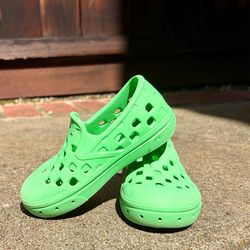 Size: 7 Vans Toddler Slip On TRK Shoes - Poison Green