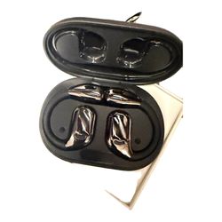 PLONCK M75 Open-Ear Wireless Earbuds – Bluetooth 5.4, Black (New)