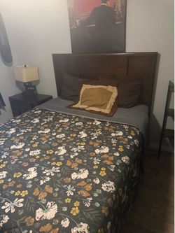 Dresser, Night Stands, Bed and wood Bed frame