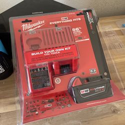 Milwaukee 5.0 Battery And Charger NEW