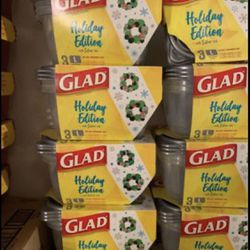 New Glad Holiday Edition Storage Containers for sale 7 for $20. for Sale in  Los Angeles, CA - OfferUp