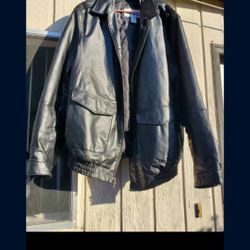2xl Geniune Leather Mens Coat New 