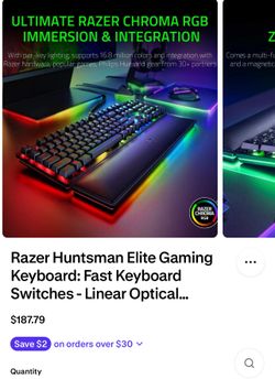 Razer Huntsman Elite Gaming Keyboard