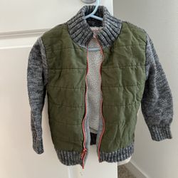 Cat And Jack Zip Sweater Knit Jacket 3T 3 Toddler Boy