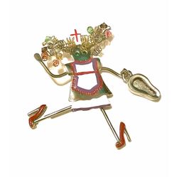 Carrette By Ganz Crazy Nurse Pin