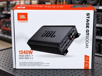 JBL Car Speakers System Power Amplifier 1240 Watts Stage GT 60041 StageGT GT60041AM
