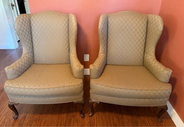 Pair of Drexel Heritage Wingback Chairs
