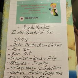 I'm a DETAILED CLEANING LADY FOR 13/YRS!